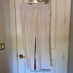Old Navy White Linen Pants
